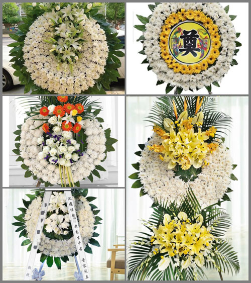 安徽滁州市明光市张八岭镇关山村花圈速递